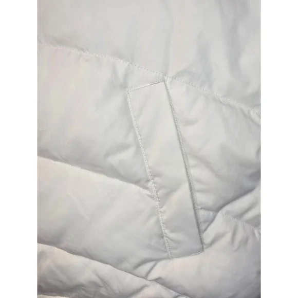 Lands' End Women's Puffer Vest Size 1X Cream/ Off White - Picture 6 of 9